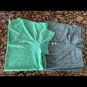 Under Armour moisture wicking tees set of 2